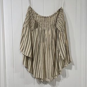 Cream Billabong Strapless Top